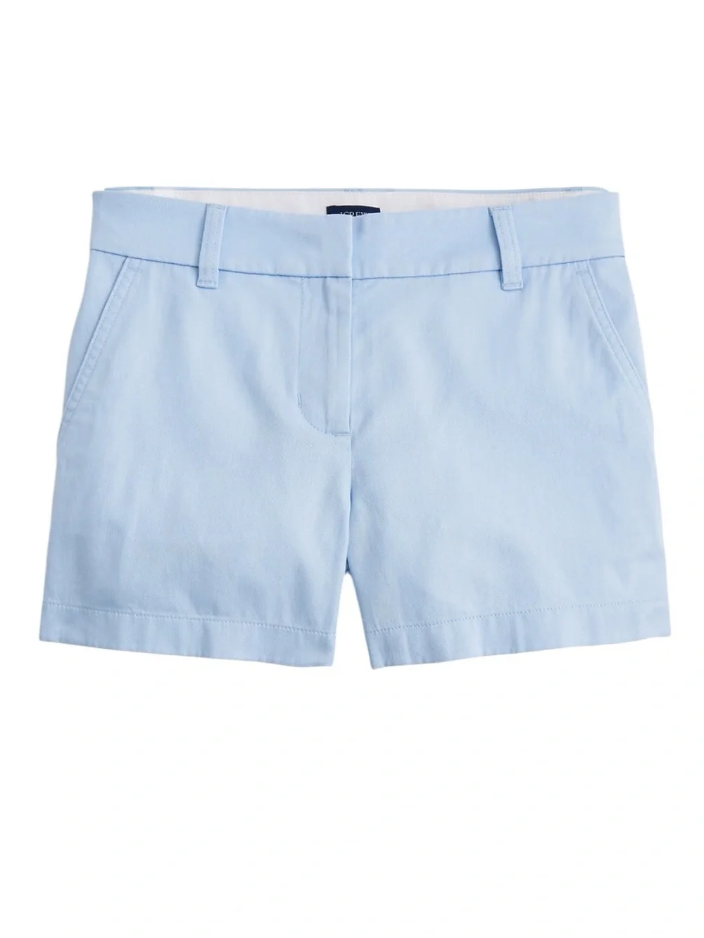 J. CREW 3.5” Classic Chino Shorts Light Blue Size 14 NEW